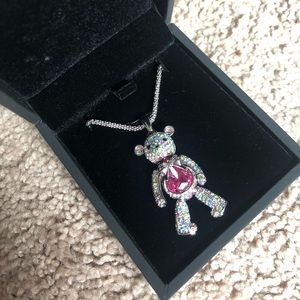 Swarovski Crystal Bear Necklace